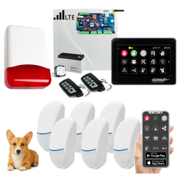 SYSTEM ALARMOWY ROPAM NeoLTE-IP-PS-SET 6x BINGO Plus TPR-4BS-P POWIADOMIENIE GSM PILOTY